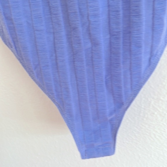 Jonathan Simkhai  Revolve Size S Purple Boho y2k Streetwear Thong Bodysuit - Picture 3 of 7